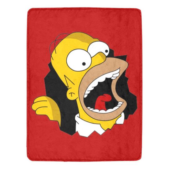 Simpsons Family Fleece Blanket