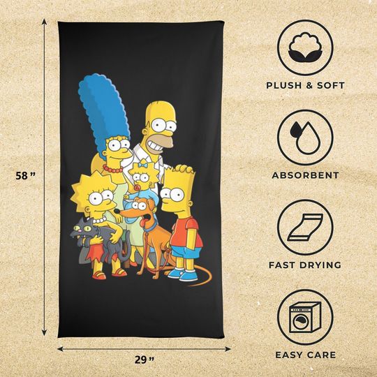Simpsons Beach Towel