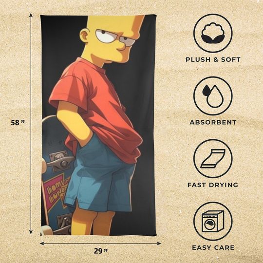 Simpsons Beach Towel