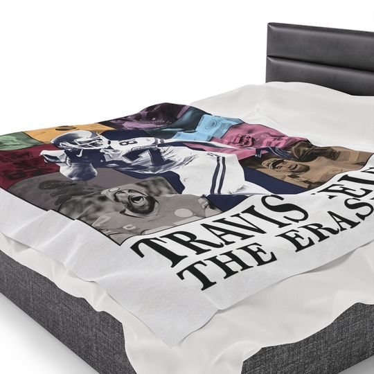 Travis Kelce Eras Tour Throw Blanket