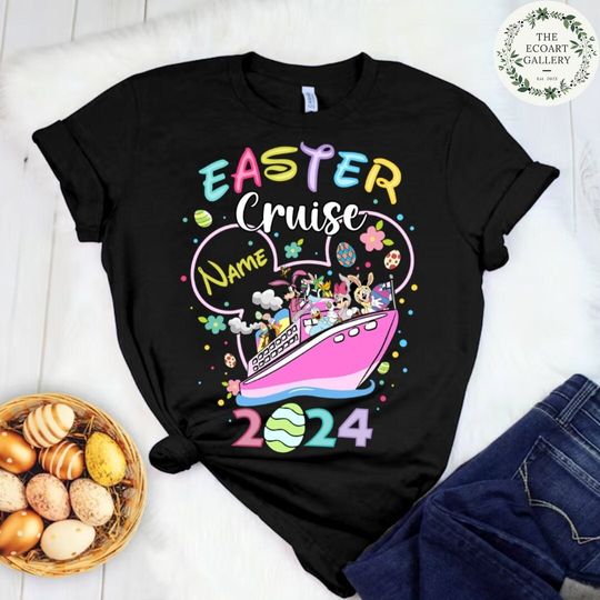 Personalized Mickey and Friends Disney Easter Cruise 2024 Shirt