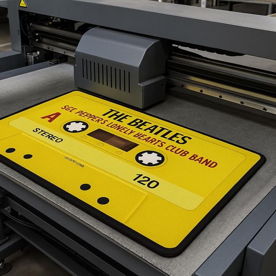 Retro Beatles Cassette Tape Doormat: Music Lover Gift, Nostalgic Decor