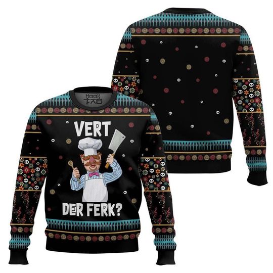 The Muppets Swedish Chef Ugly Christmas Sweater