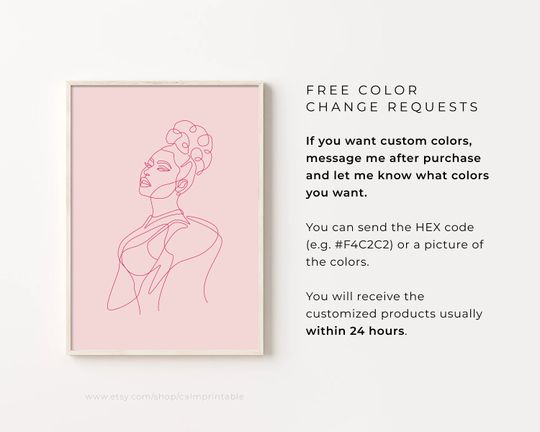 Nicki Minaj Line Art Print, Printable Wall Art