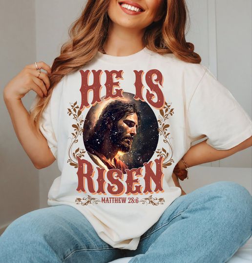 He Is Risen T-Shirt, Retro Shirt, Easter Gifts