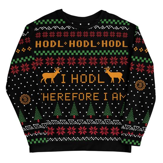 Bitcoin Crypto Ugly Christmas Jumper Unisex Sweatshirt