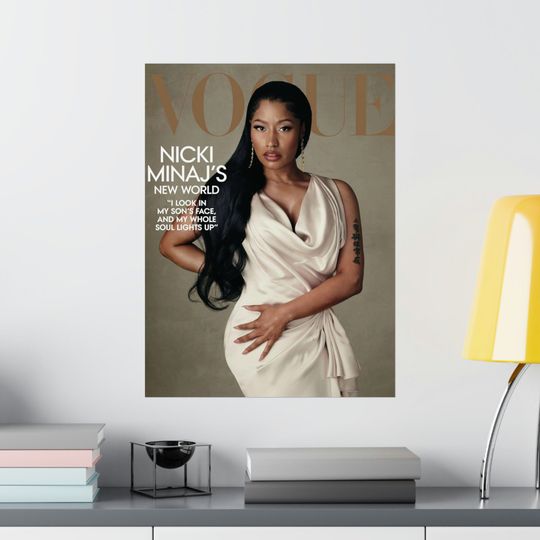 The "Nicki Minaj VOGUE" Matte Vertical Poster, Nicki Minaj Merch
