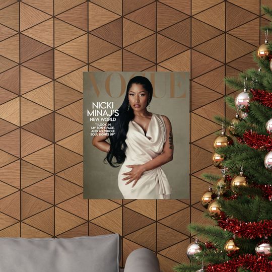 The "Nicki Minaj VOGUE" Matte Vertical Poster, Nicki Minaj Merch