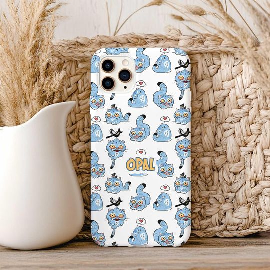 Custom Derpy Cat iPhone Case with Personalized Name, Demon Hunters Design, Magsafe Tough Phone Case