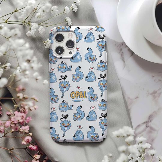 Custom Derpy Cat iPhone Case with Personalized Name, Demon Hunters Design, Magsafe Tough Phone Case