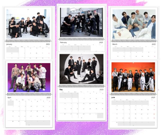 Ateez 2025 Wall calendar - Kpop Calendar