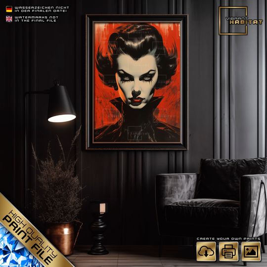 1940s Retro Horror Posters, Vampire Posters, horror movie posters