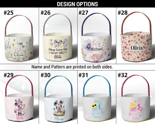 Colourful Easter Basket, Custom Boy, Girl Easter Basket, Easter Tote, Kids Basket, Personalized Easter Basket, Easter Basket With Name