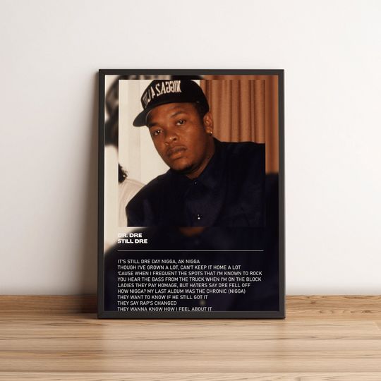 Dr Dre Still Dre rapper poster