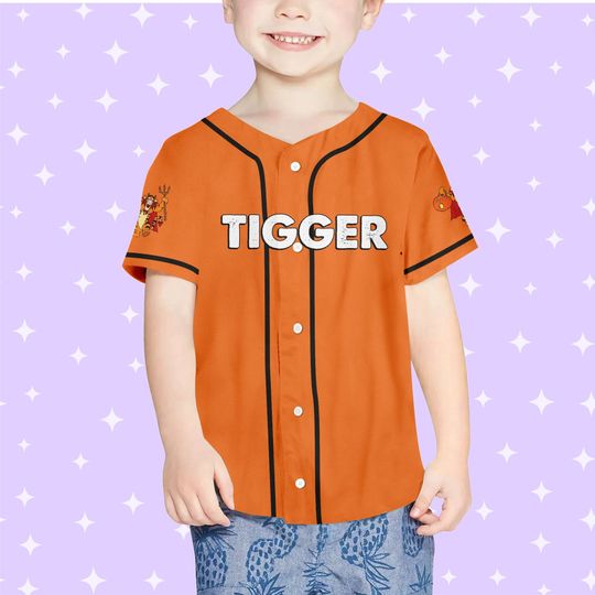 Personalized Halloween Disney Devil Tigger Funny Jersey, Custom Disney Jersey
