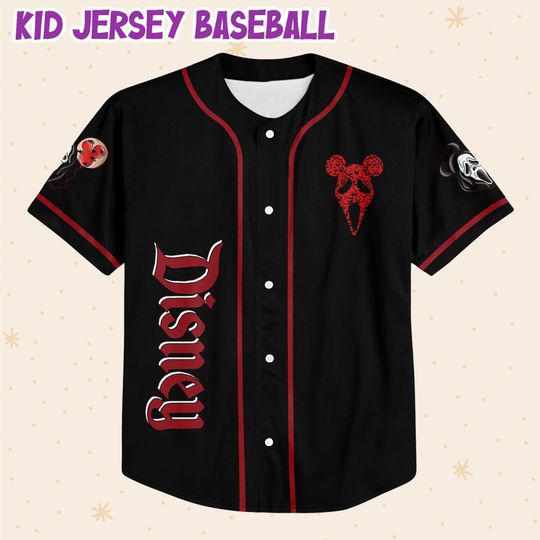 Personalized Horror Disney Mickey Scream Scary Mask Jersey