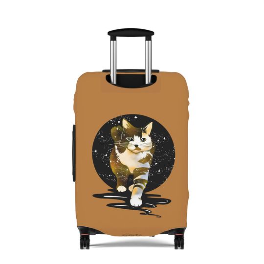Galaxy Cat Luggage Cover, Cat Lover Gift