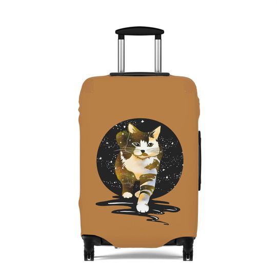 Galaxy Cat Luggage Cover, Cat Lover Gift