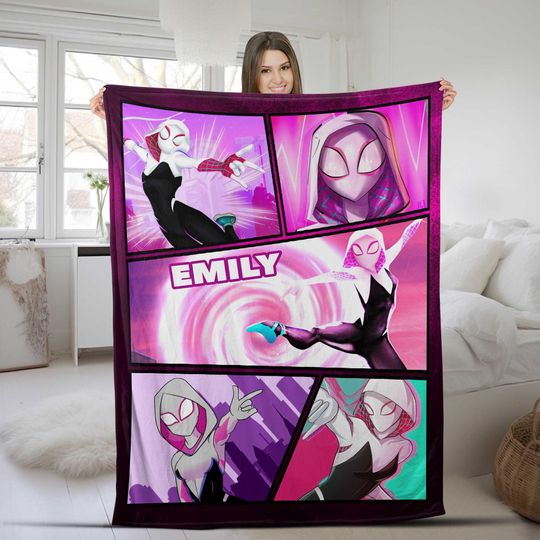 Custom Spidey And Amazing Friends Blanket, Spider Man Blanket Spiderman Ghost Spider Throw Blanket