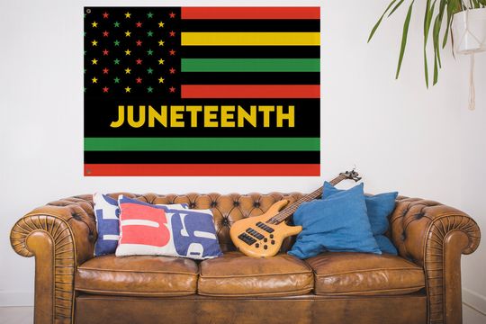 Juneteenth House Flag/Juneteenth 1865 Flag/Freedom Day 1865 Flag
