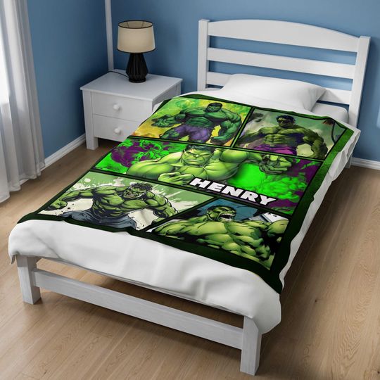 Custom Name Hulk Blanket