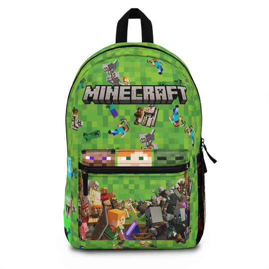 Generic All-Over print Minecraft Backpack