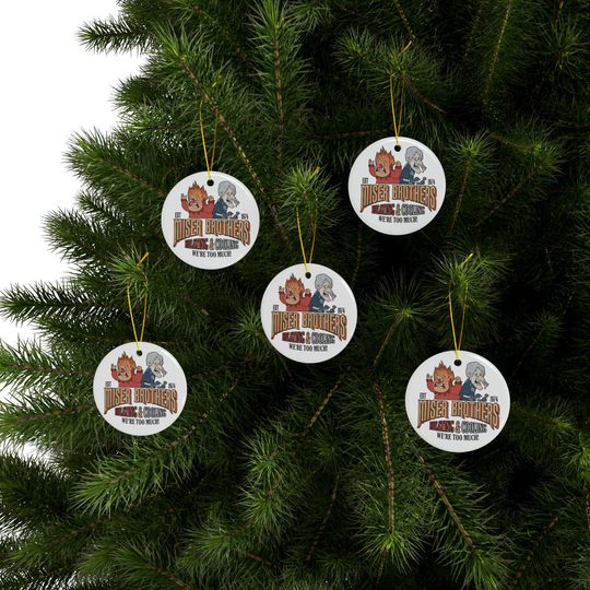 Ceramic Ornaments, Heat Miser, Christmas Decoration, Funny Holiday Gift, Snow Miser