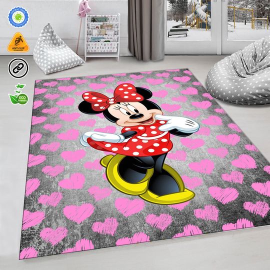 Minnie Mouse Disney Kids Room Rug