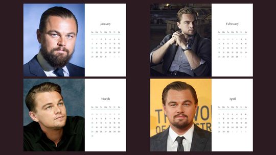 Leonardo DiCaprio 2024 Calendar