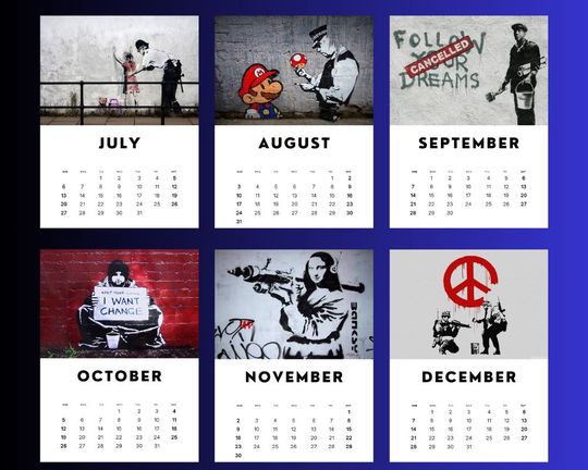 Banksy 2025 Calendar