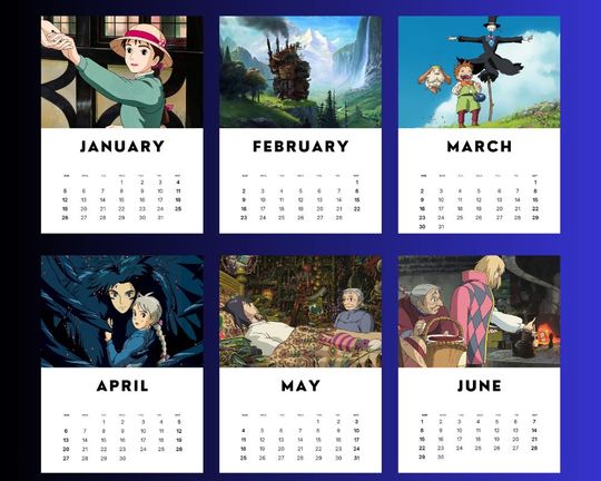 Howl Moving Castle 2025 Calendar