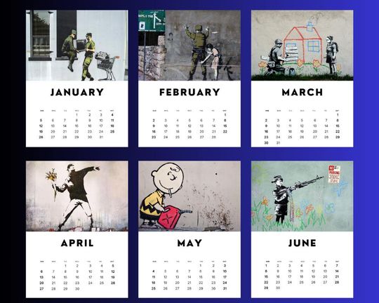 Banksy 2025 Calendar