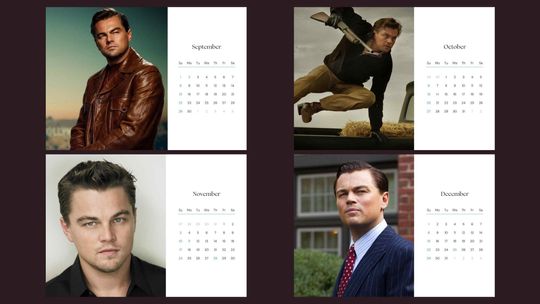 Leonardo DiCaprio 2024 Calendar