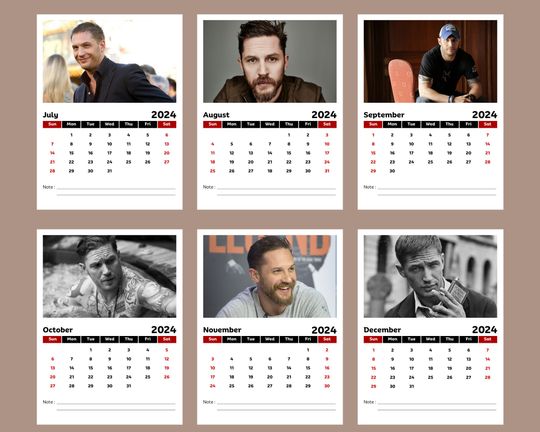 Tom Hardyy 2024 Calendar