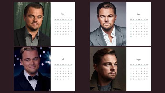 Leonardo DiCaprio 2024 Calendar