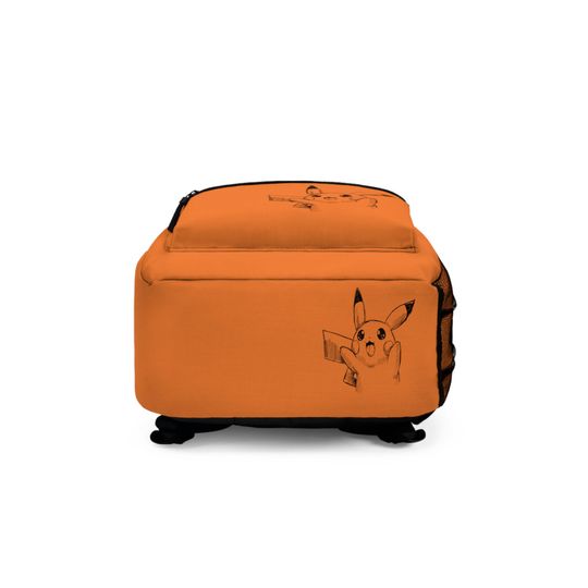 Pika Gift Backpack, Orange Back to School PKM Bag