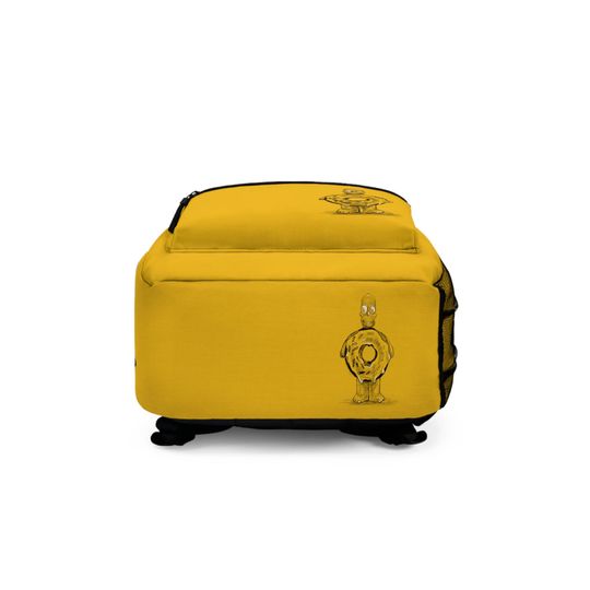 Homer Simpson Bag, Yellow Kids School Backpack, Simpsons School Bag