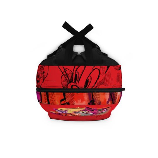 Tom and Jerry, Red Kids Shool Backpack, Tom and Jerry Red Bag