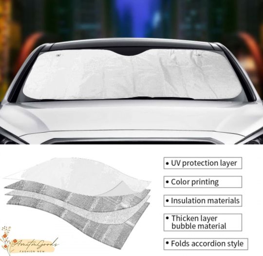 Car Sun Shade, Windshield Sun Shade, Sun Shade Panel, Sun Shade For Car