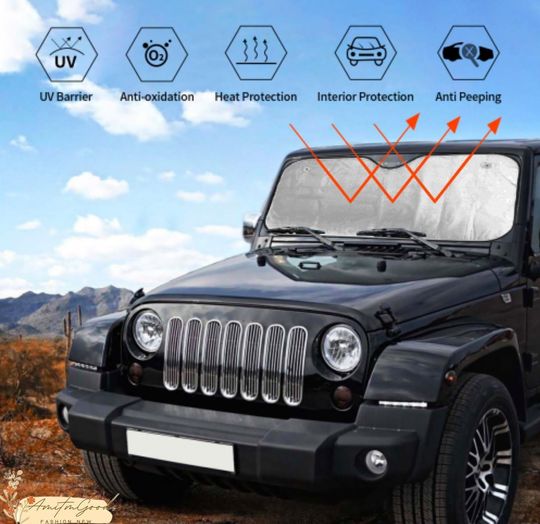 Car Sun Shade, Windshield Sun Shade, Sun Shade Panel, Sun Shade For Car
