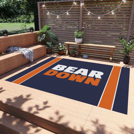Chicago Bears Tailgating Outdoor Rug - Bear Down Carpet