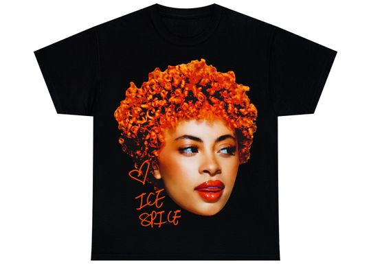 ICE SPICE T-SHIRT | Rap Tee Concert Merch | Rare Munch Vintage Style 90s Face Hip Hop Print