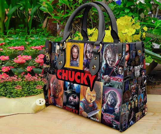 Chucky  Handbag, Chucky Handbag, Chucky Leather Bag, Cartoon Chucky, Women Shoulder Bag, Travel Handbag, Horror Leather Bag