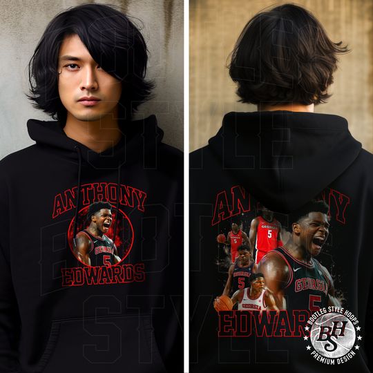 Anthony Edwards 90s Bootleg Style Rap Hoodie for Men Women