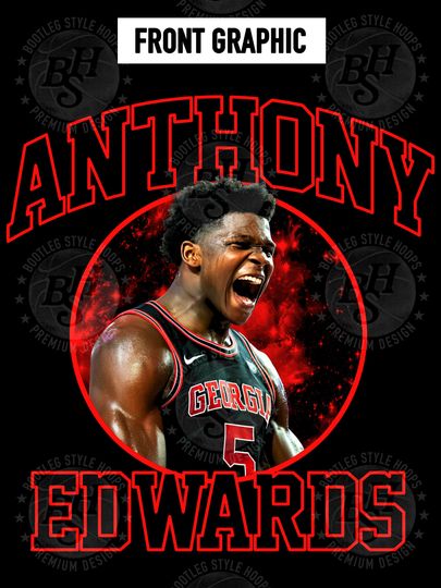 Anthony Edwards 90s Bootleg Style Rap Hoodie for Men Women