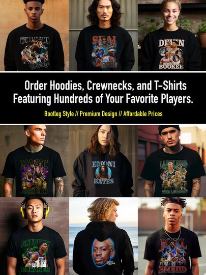 Anthony Edwards 90s Bootleg Style Rap Hoodie High