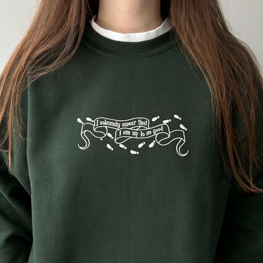 Custom embroidered sweatshirt, custom embroidered shirt, book sweatshirt, bookish sweatshirt, personalized sweatshirt, crewneck sweatshirt