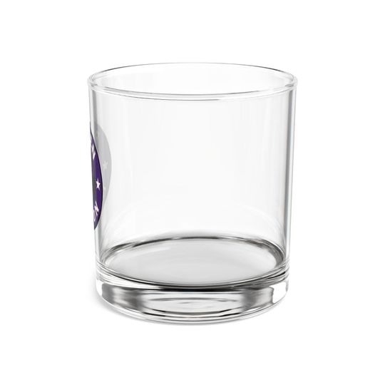 Baltimore Football Rocks Glass | Raven Nation Whiskey Glass | Fan Barware Gift | Tailgate Drinkware | Man Cave Decor