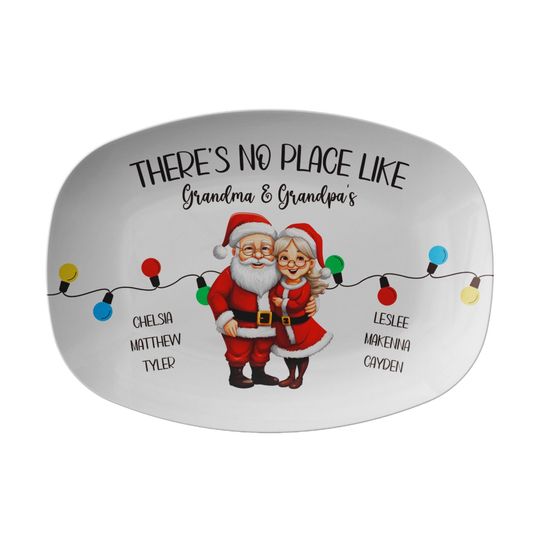 Personalized Christmas Serving Platter: Heat-Resistant Tableware