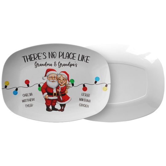 Personalized Christmas Serving Platter: Heat-Resistant Tableware